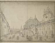 Alexeyev Fiodor View of the Church of Behind the Gold Railing and the Terem Palace The Saviour Cathedral and Boyar Ground - Hermitage